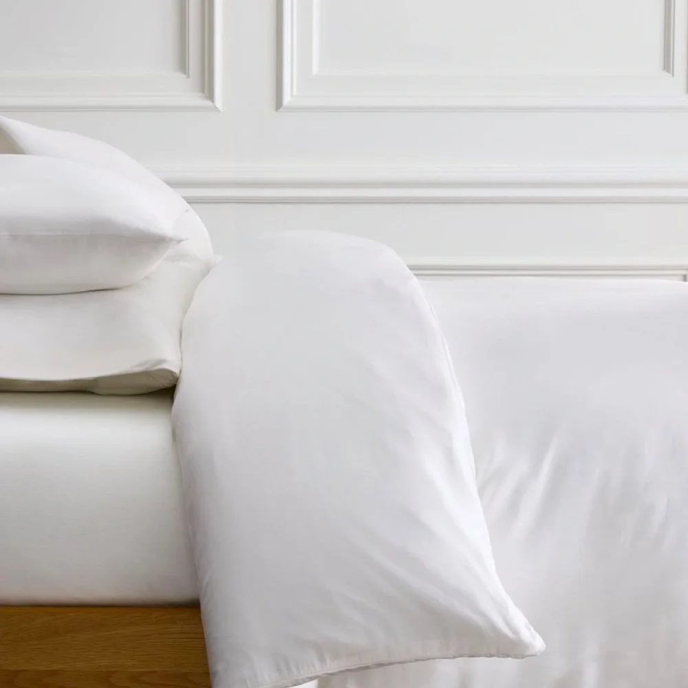 West Elm Silky TENCEL™ Duvet Cover Queen White